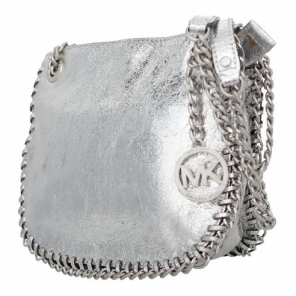 Michael Kors Metallic Silver Chain Shoulder Bag